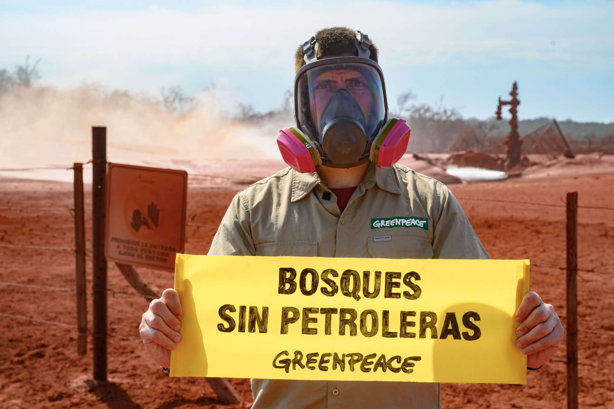 Pozo Petrolero L.O. X-10 en Salta 41 © Martin Katz  Greenpeace